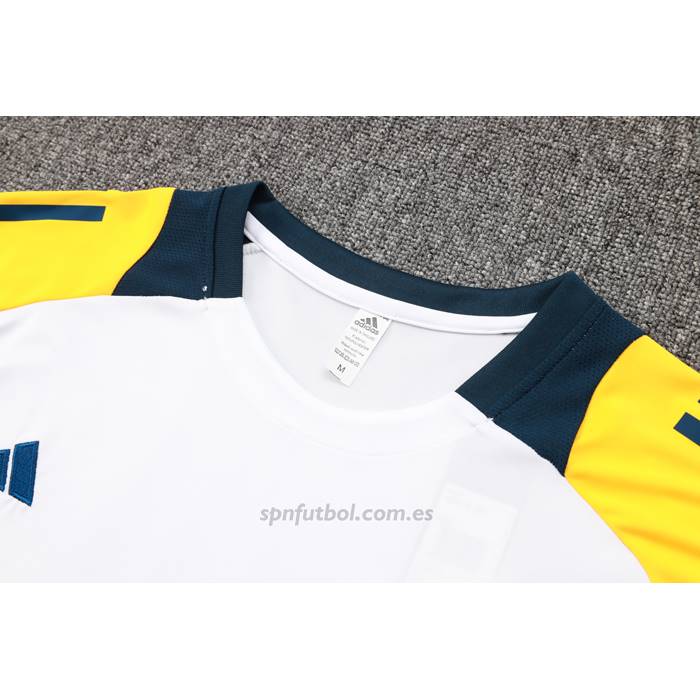 Chandal del Real Madrid Manga Corta 2024-2025 Blanco - Pantalon Corto